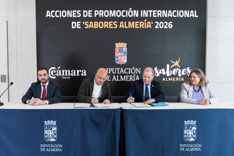 Diputación y Cámara renuevan el convenio para la internacionalización de ‘Sabores Almería’.