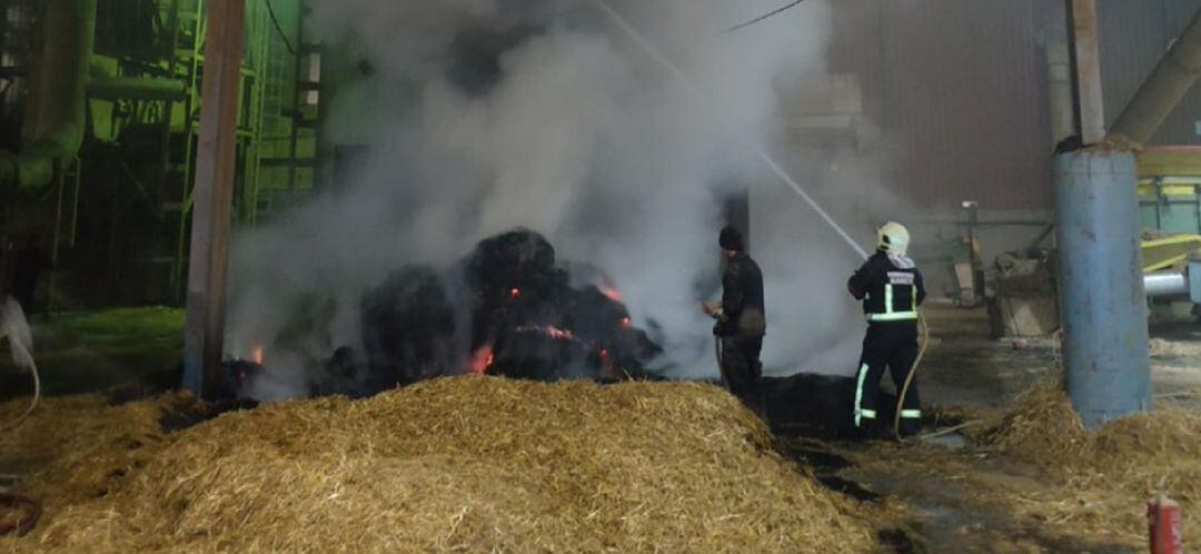 Imagen del incendio de esta madrugada