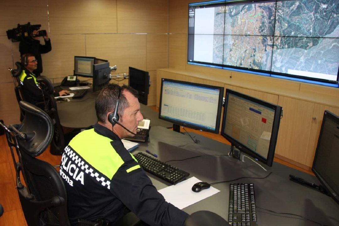 La sala de control de la Policia Municipal 