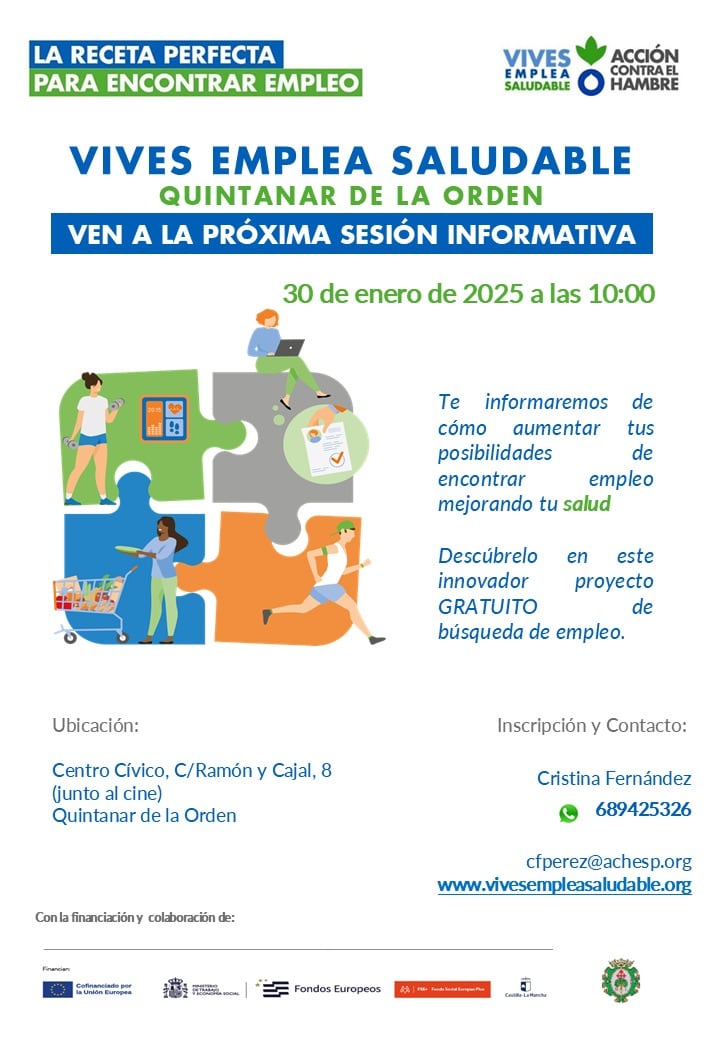 Cartel de la charla informativa