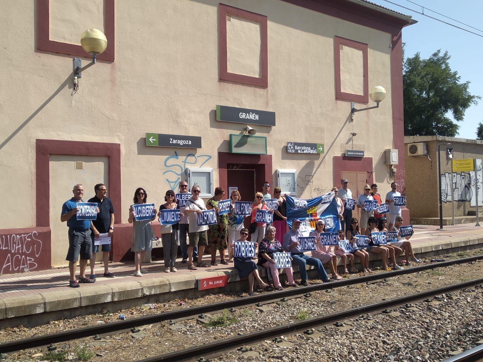 17ª manifestación 'Monegros no pierdas tu tren'