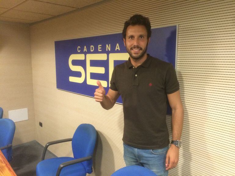 Germán Sánchez en su visita a los estudios de la Cadena SER