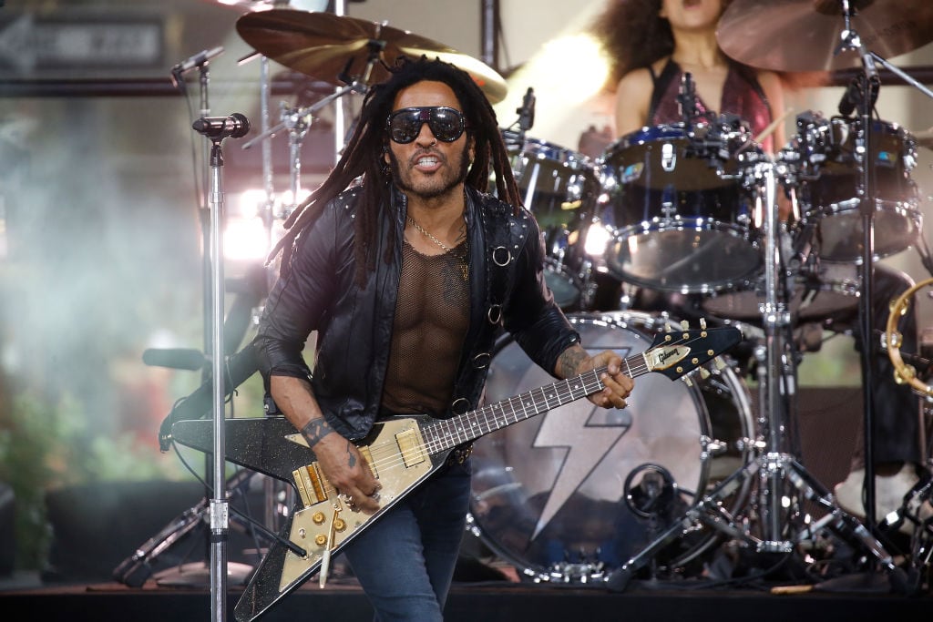NEW YORK, NEW YORK - SEPTEMBER 12: Lenny Kravitz performs on NBC's "Today" at Rockefeller Plaza on September 12, 2024 in New York City. (Photo by John Lamparski/Getty Images)