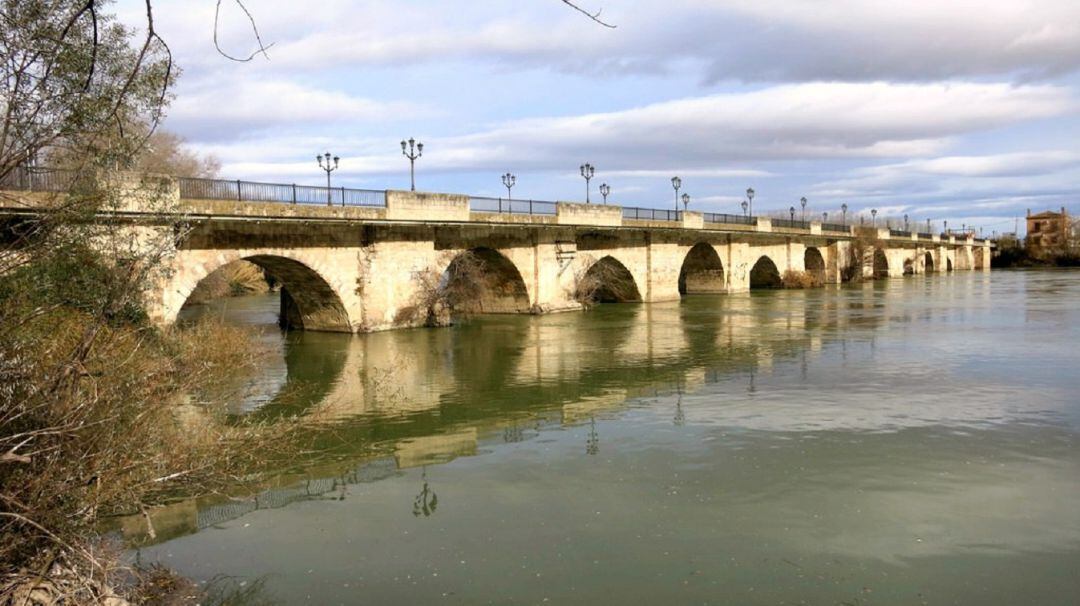 Puente sobre el Río Ebro a su paso por Tudela