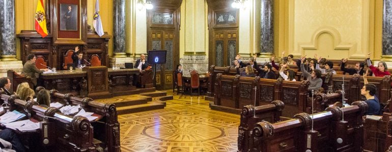 Pleno del Ayuntamiento de A Coruña. Foto de Archivo