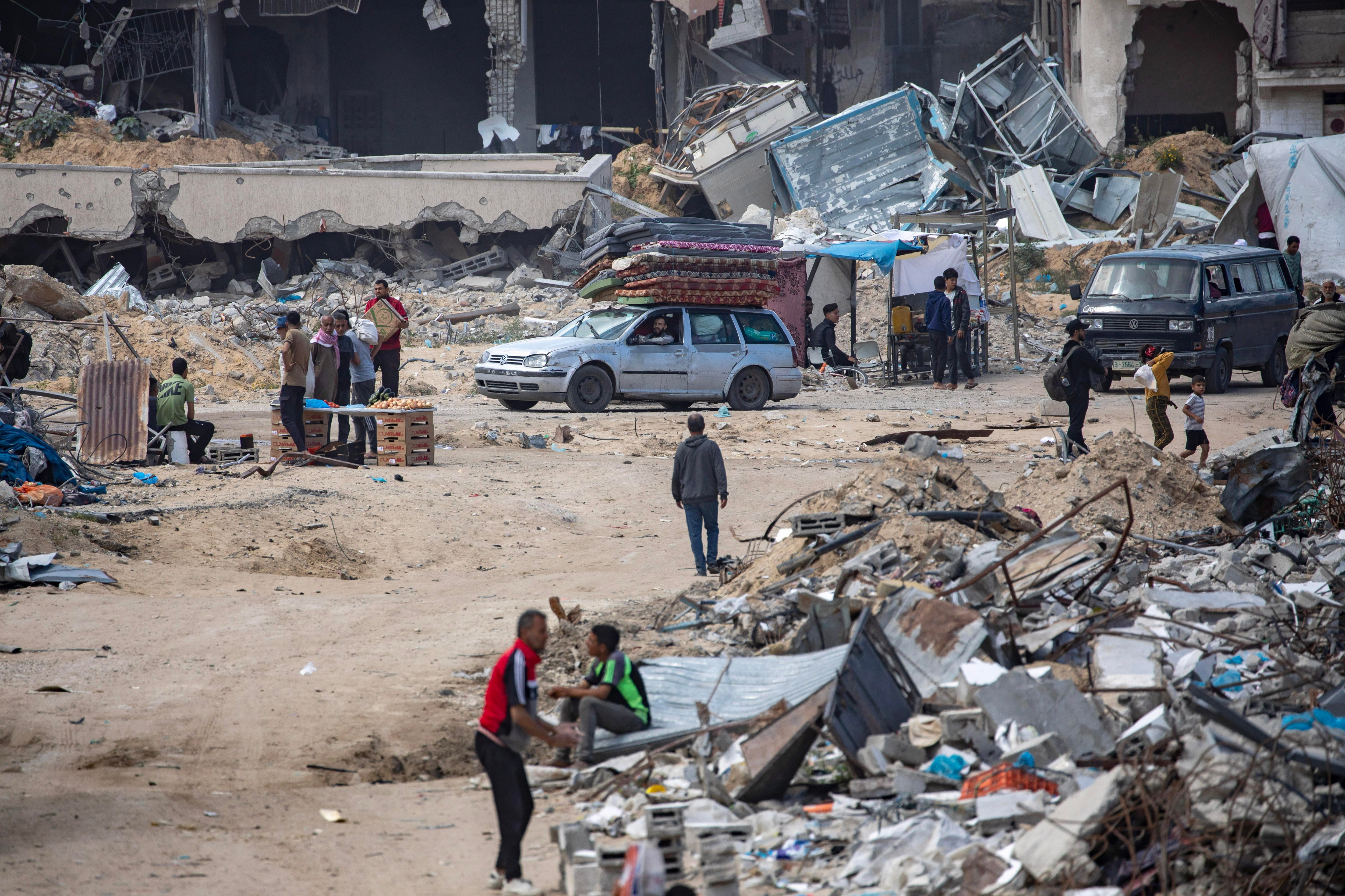 Rafah, en Gaza, destruida por los ataques de Israel. EFE/EPA/HAITHAM IMAD