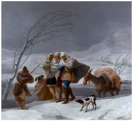 La nevada o El invierno, Goya