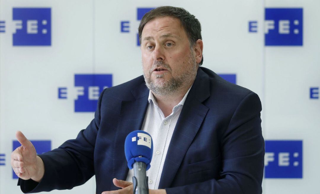 El presidente de ERC, Oriol Junqueras.