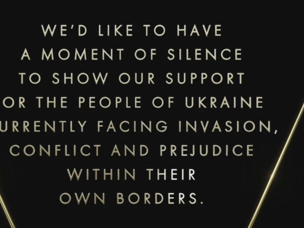 Así fue el momento en el que los Oscar se acordaron de Ucrania