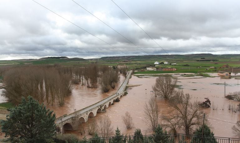 Imagen del Río Arlanza a su paso por Palenzuela