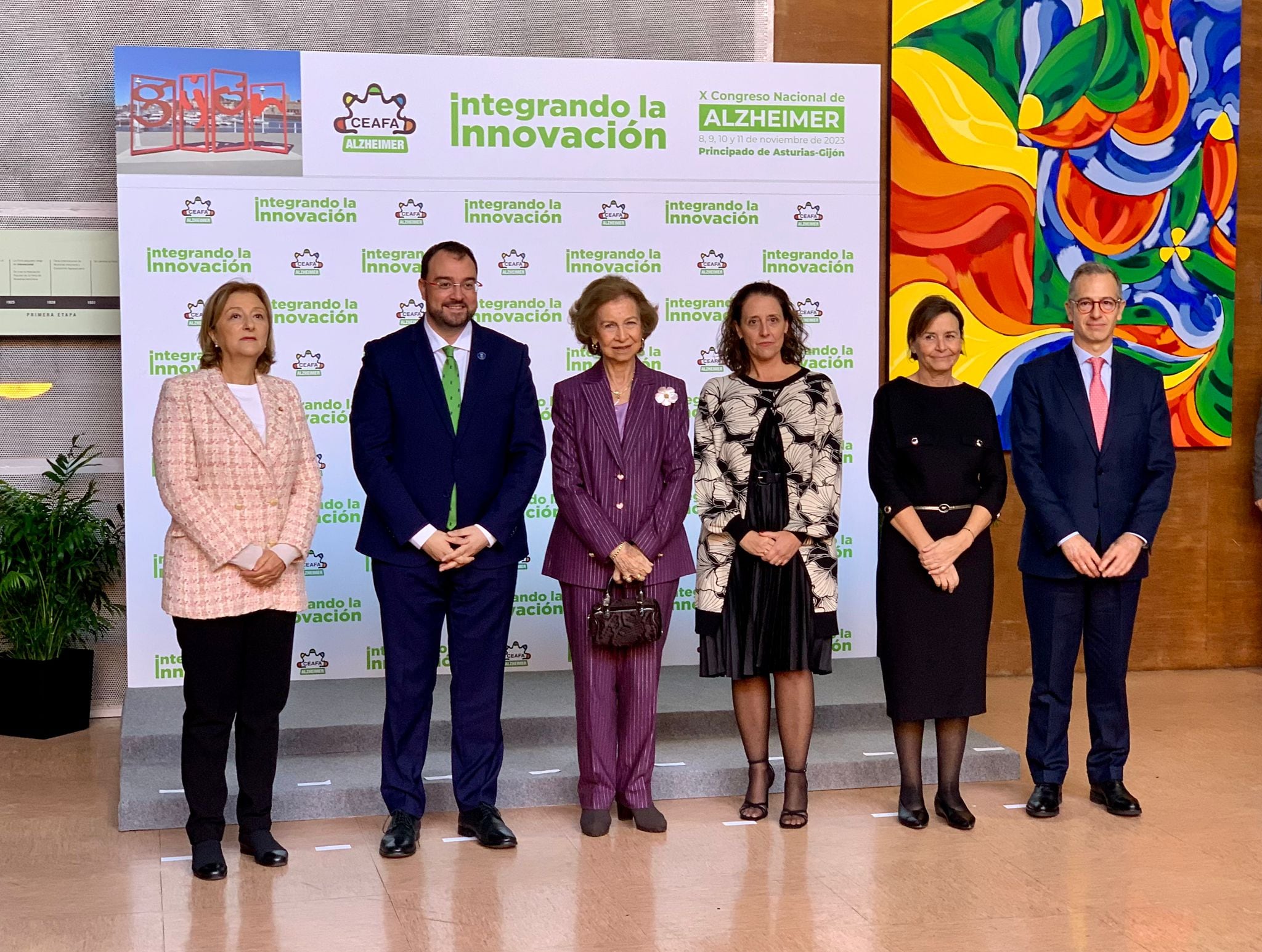 La Reina Doña Sofía preside el acto de inauguración del X Congreso Nacional de Alzheimer en Gijón