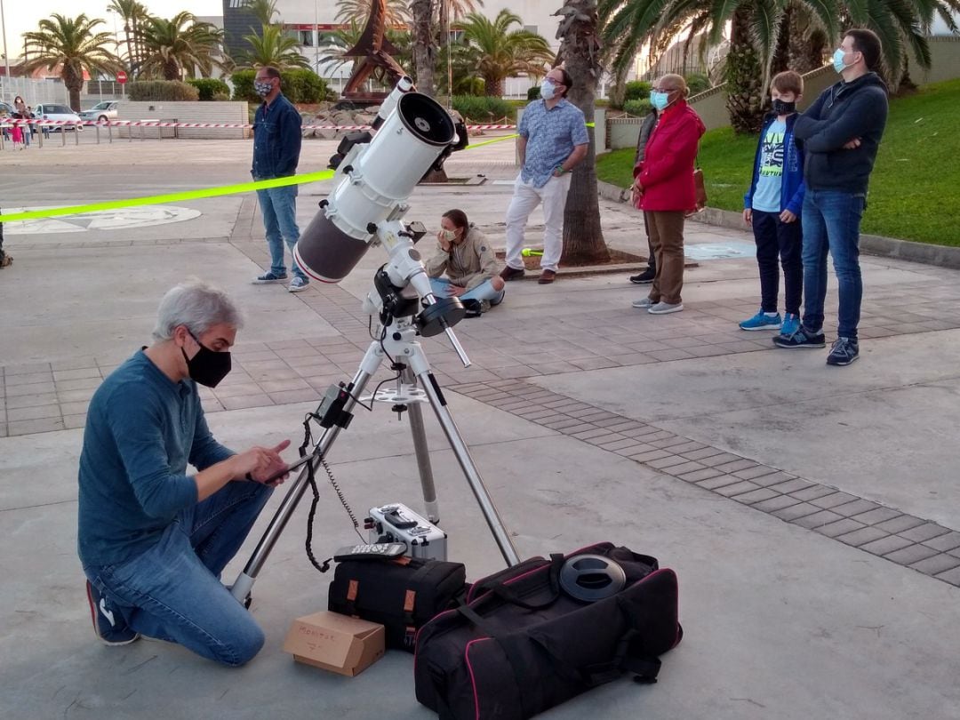 Curso de astronomía en el Planetario. Imagen de archivo