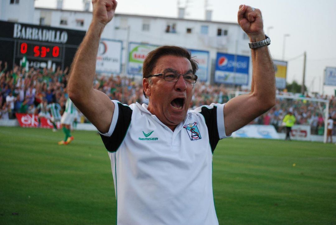 Pepe Carrete, durante su estancia en el Sanluqueño