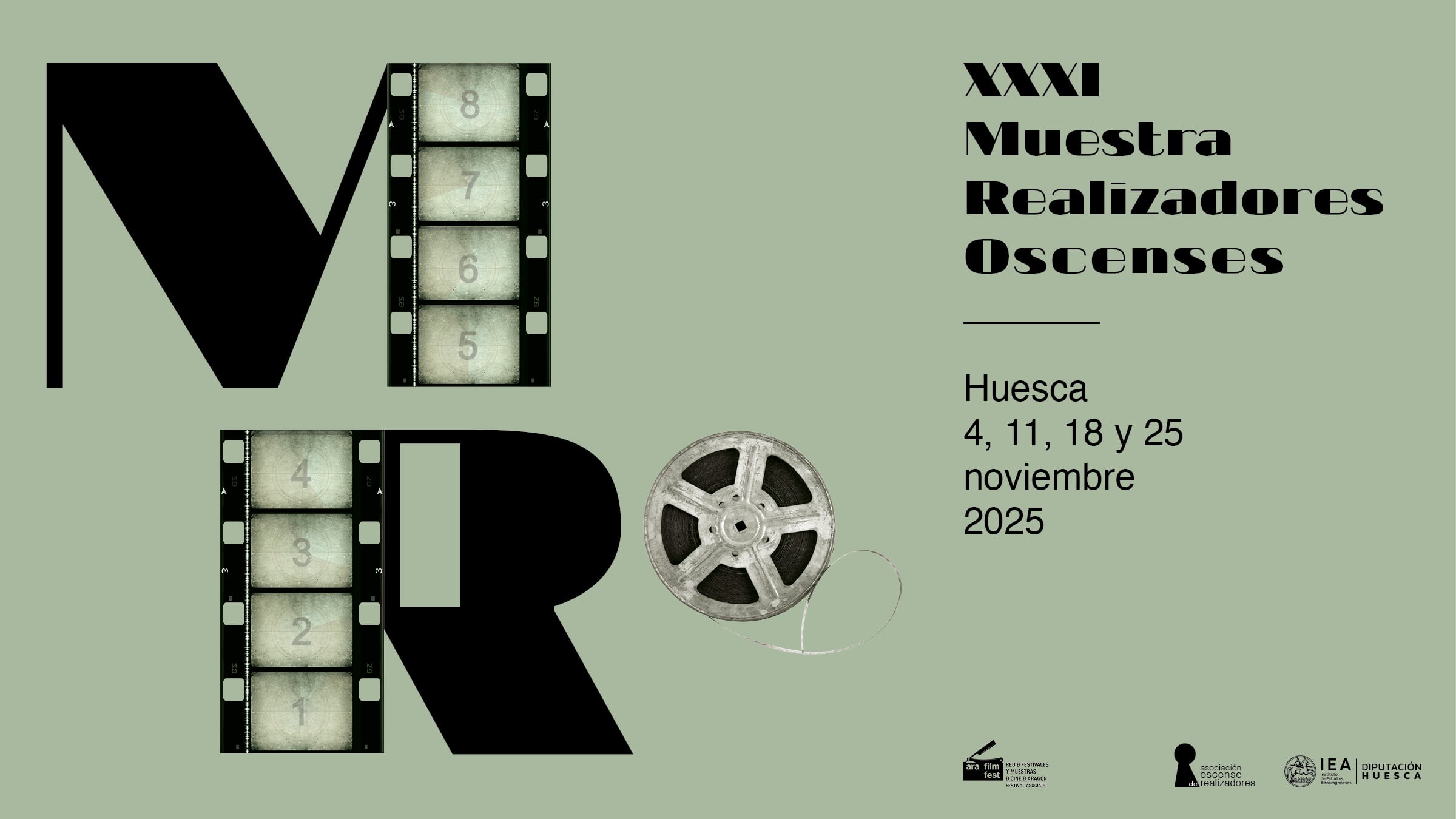 Cartel de la XXXI Muestra de Realizadores Oscenses.