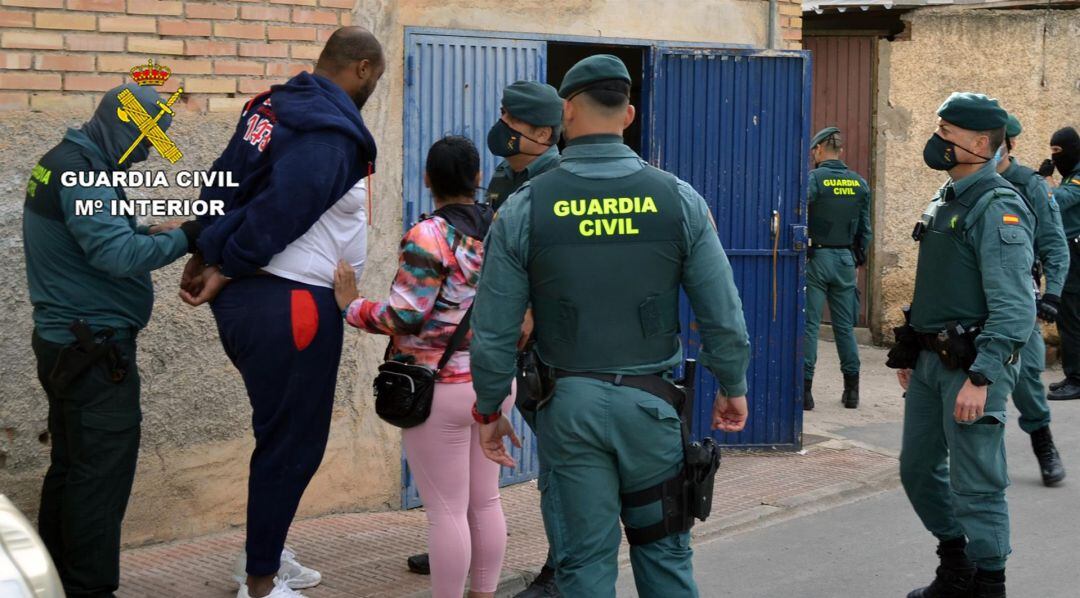 Imagen de la operación desarrollada por la Guardia Civil