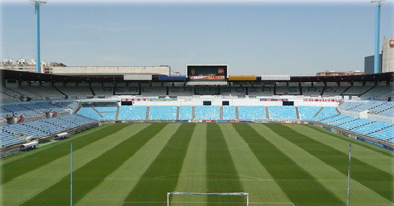 El estadio municipal de fútbol de La Romareda