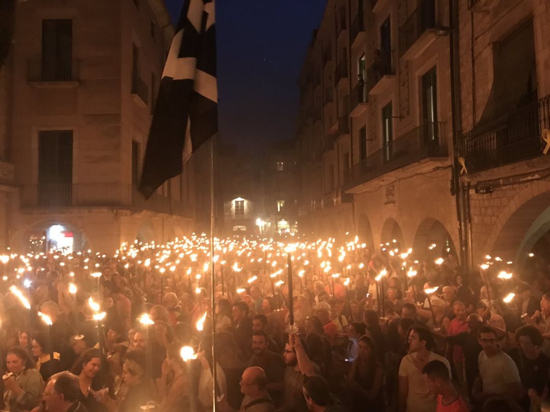 Un moment de la Marxa de Torxes