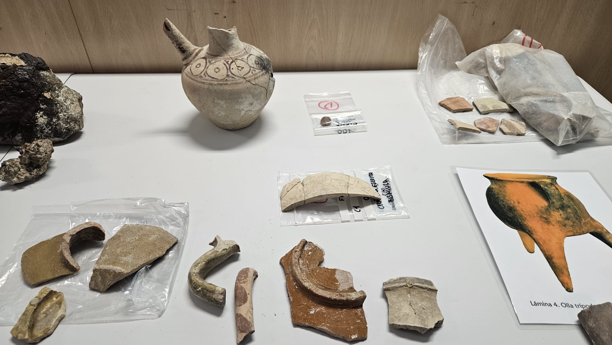 Algunas de las piezas presentadas