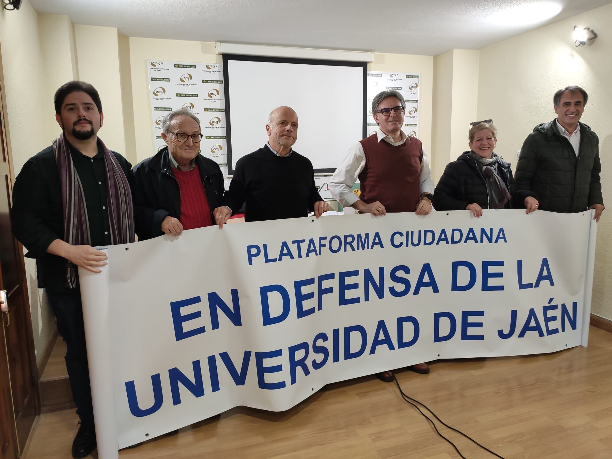 Componentes de la Coordinadora de la Plataforma Ciudadana en Defensa de la Universidad de Jaén