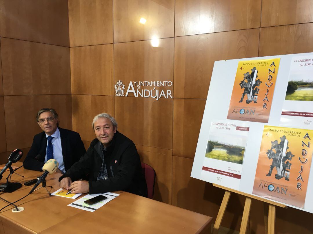 Momento de la presentación de ambos eventos en el Ayuntamiento de Andújar