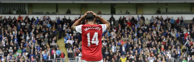 Walcott se lamenta tras desperdiciar una ocación