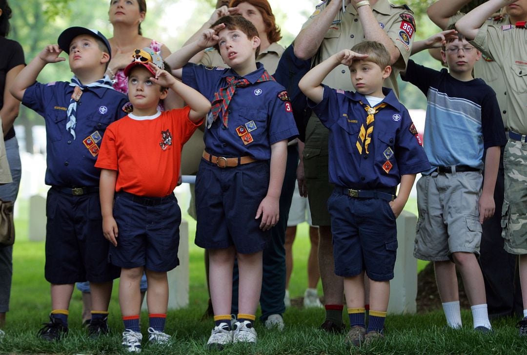 Un grupo de &#039;Boy Scouts&#039;, en Kentucky (EEUU). 