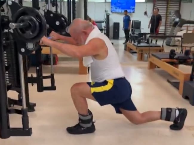 Lula da Silva durante uno de sus entrenamientos / Instagram