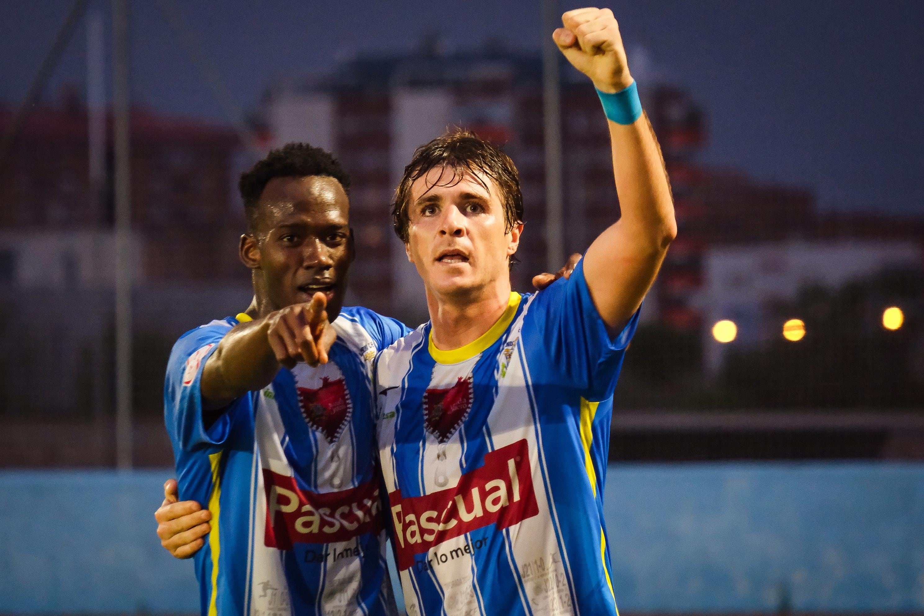 Celebración del segundo gol