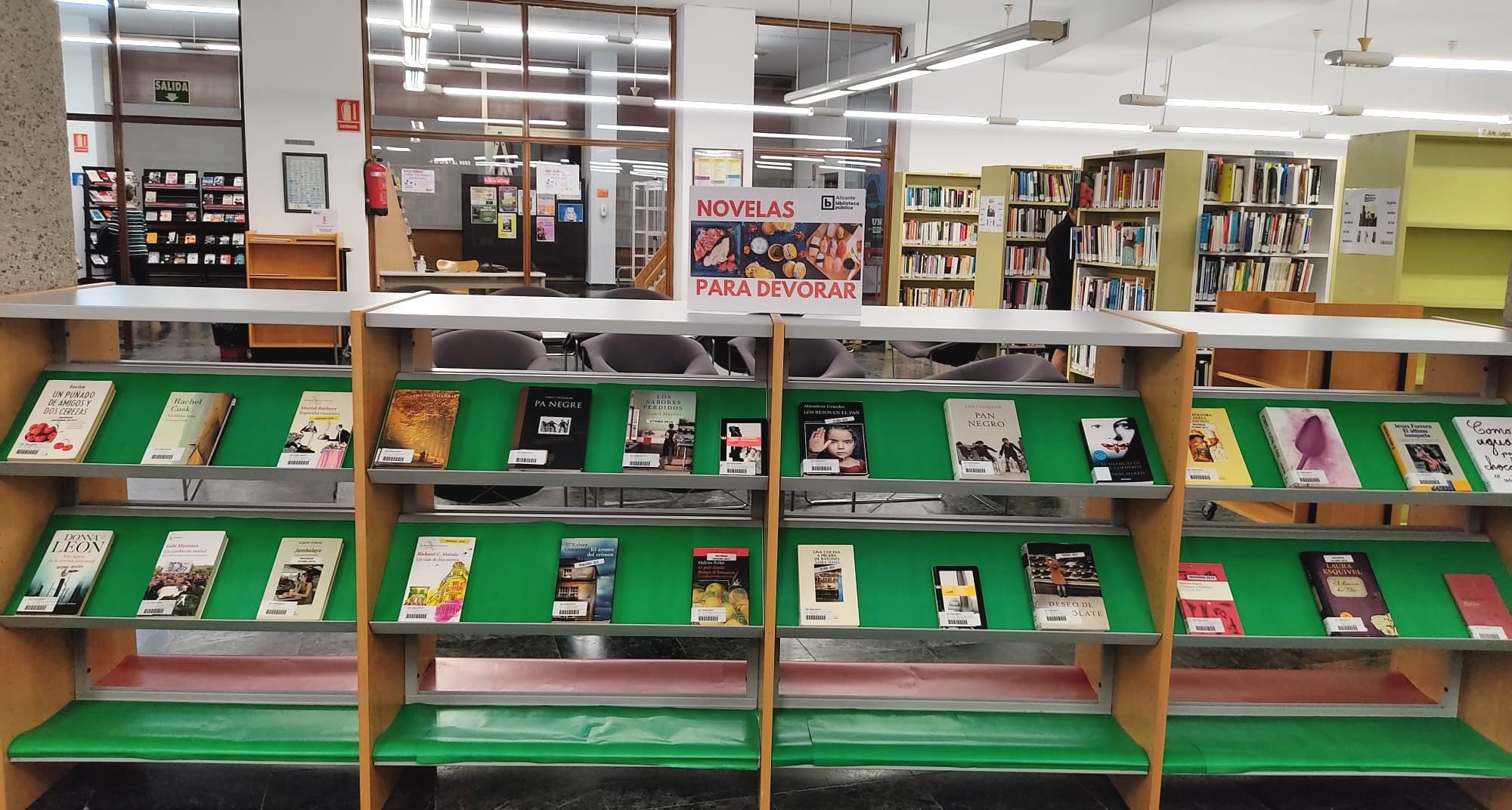 Imagen de una de las salas de la biblioteca ubicada en el Paseíto de Ramiro