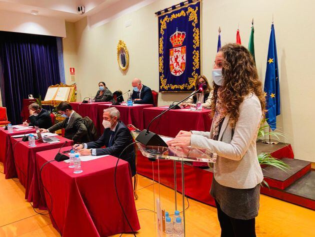 Elena Vega interviene en el pleno de la Diputación de Córdoba