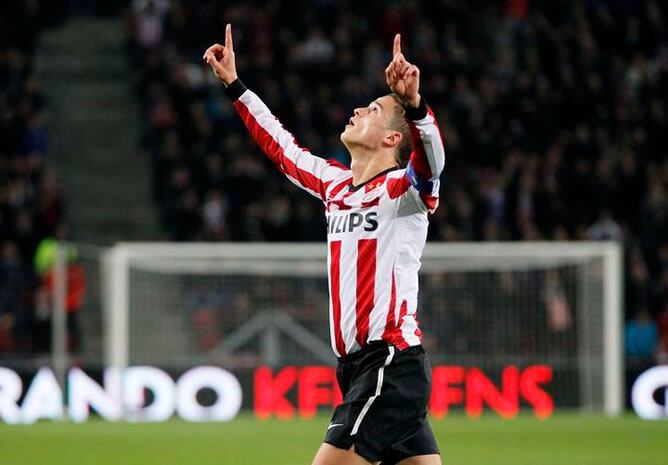 Afellay, durante un partido con el PSV