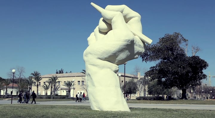 La Mano de Pepe Azorín es ya un icono en la Universidad de Alicante