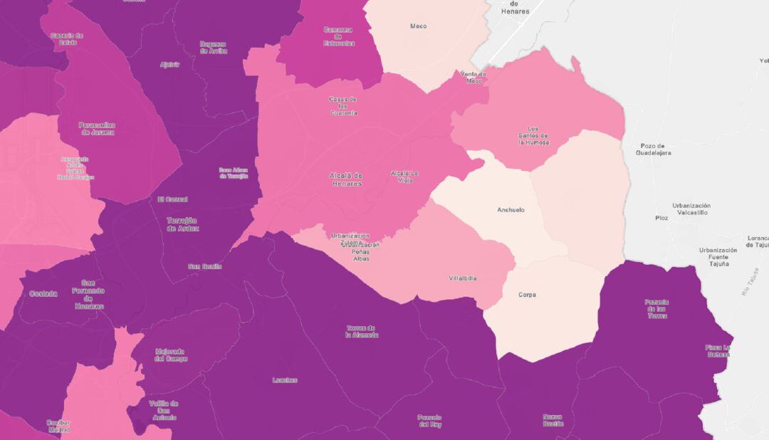 Situación epidemiológica en la comarca del Henares. 