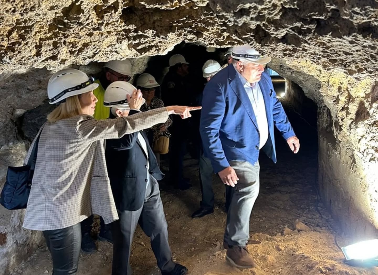 En el interior del túnel del batán