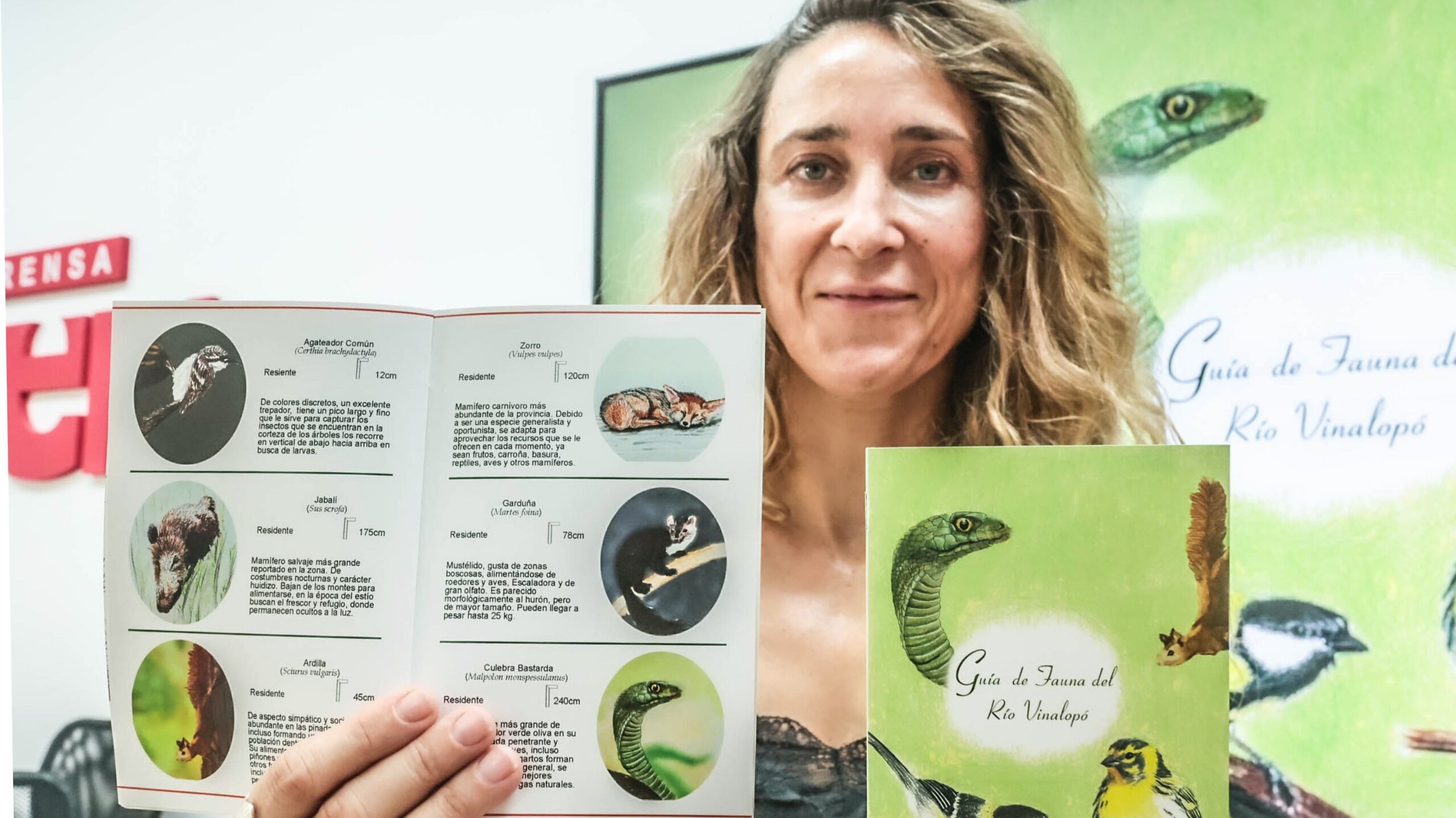 La guía recoge 50 especies de vertebrados, principalmente aves