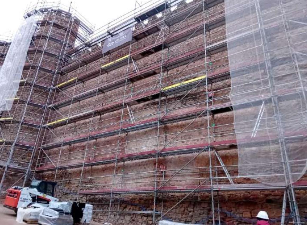 Obras exterior Parador Sigüenza