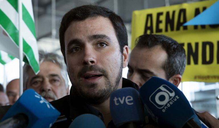 El candidato de Izquierda Unida a la Presidencia del Gobierno, Alberto Garzón.