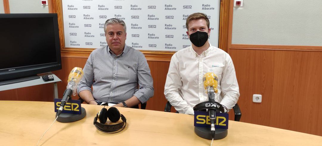 Julián Garijo y Alfonso Parra, en Radio Albacete