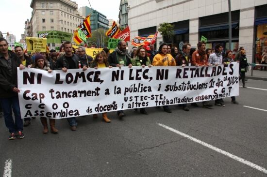 Imatge d&#039;una de les darreres manifestacions d&#039;educació.