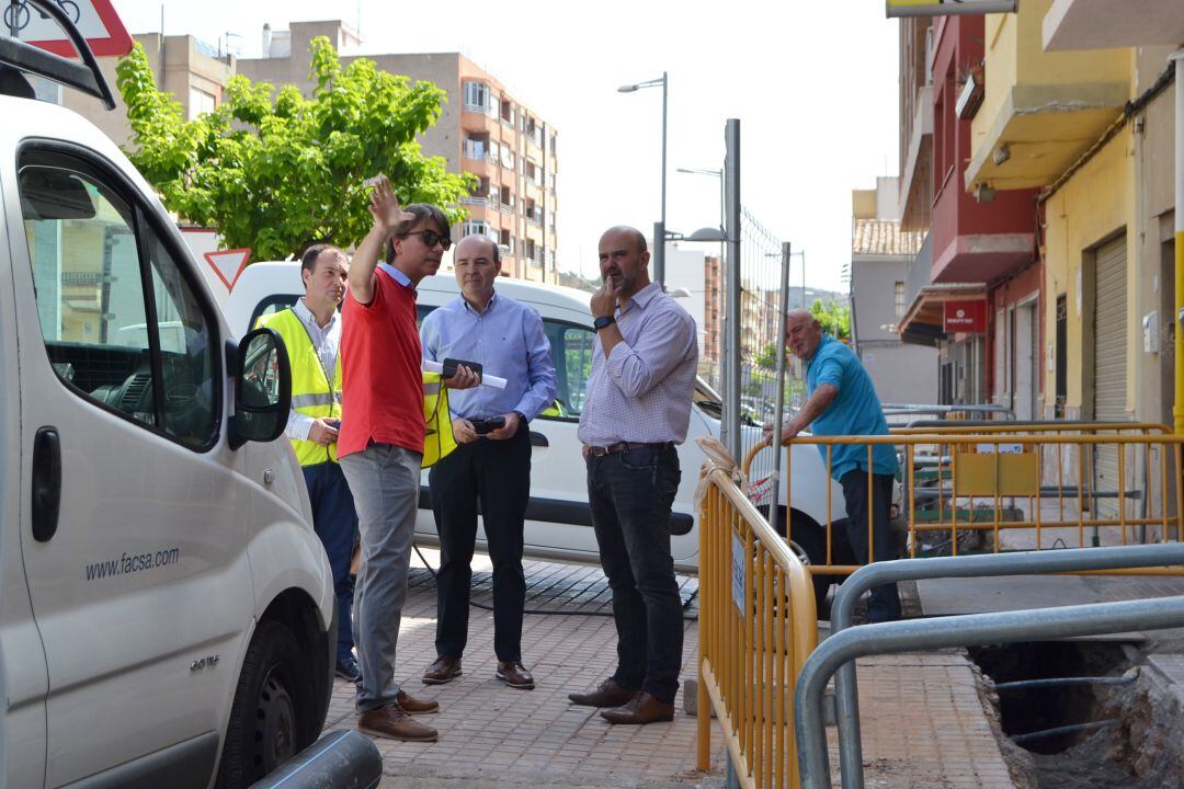 Obras de la red de agua potable