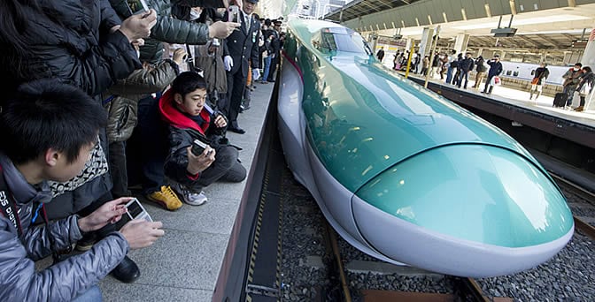 El tren operará entre las ciudades de Shin-Aomori (norte de Japón) y Tokio