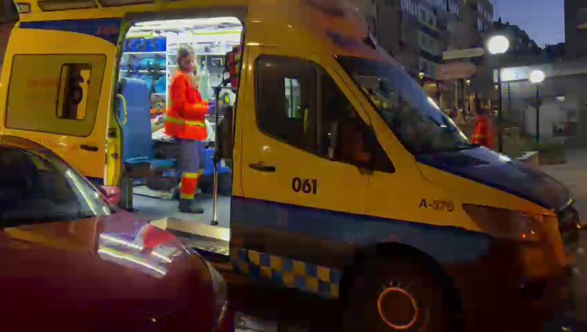 Ambulancia del 061 en Vigo