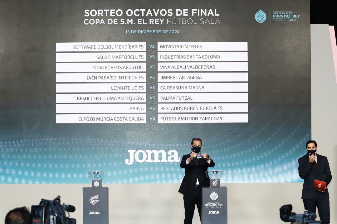 Imagen del sorteo de la Copa del Rey