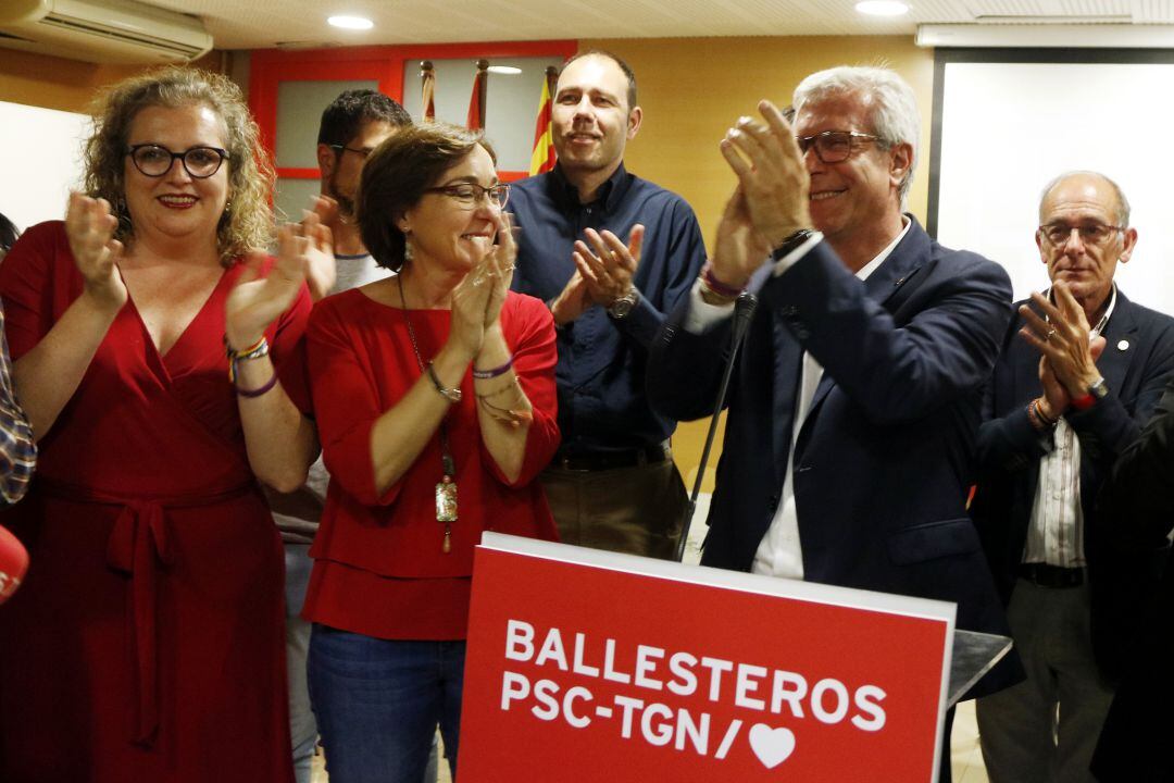 Josep Fèlix Ballesteros a la seu del PSC. 