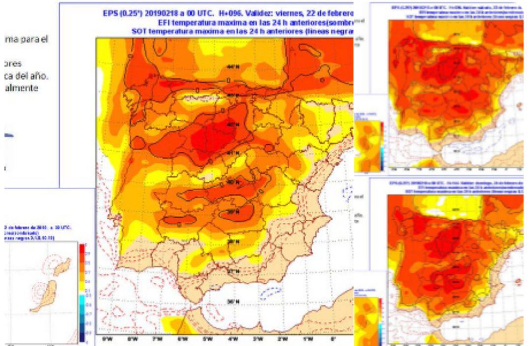 La previsión del tiempo anuncia subida de temperaturas.