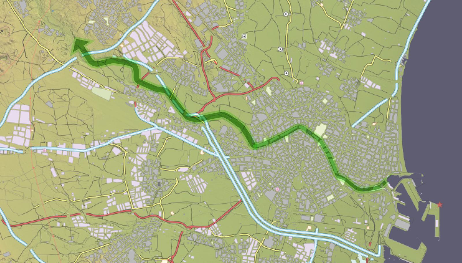 Parque metropolitano norte, hasta la Vallesa