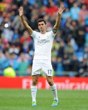 Arbeloa, en su despedida del Bernabéu.