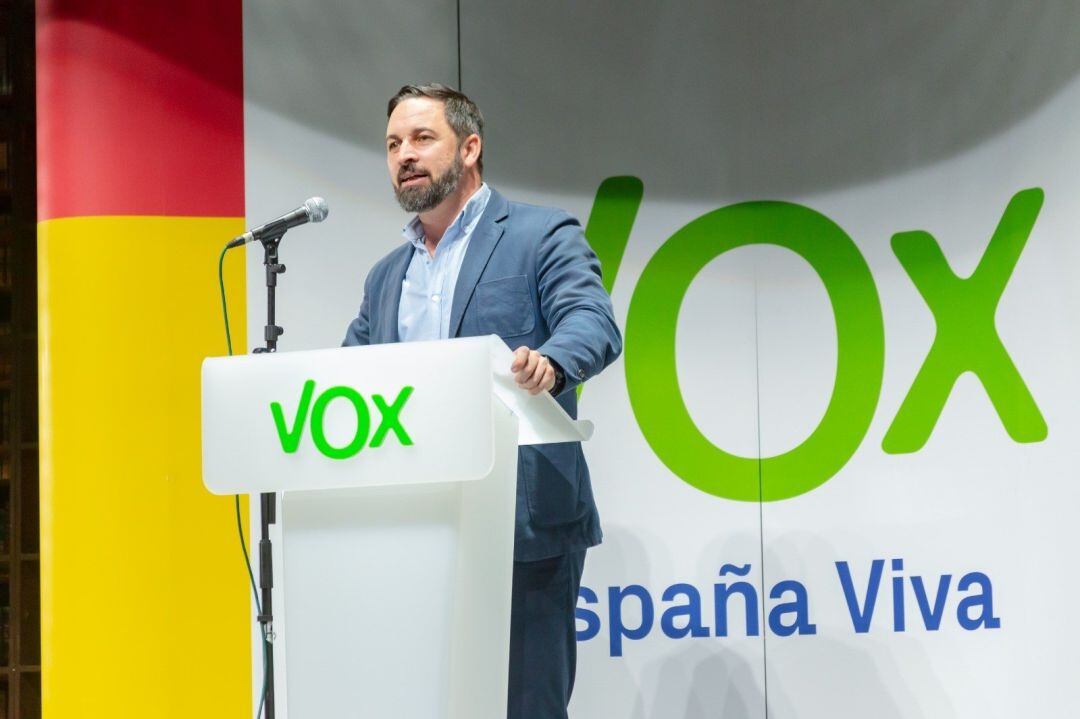 El presidente de Vox, Santiago Abascal.