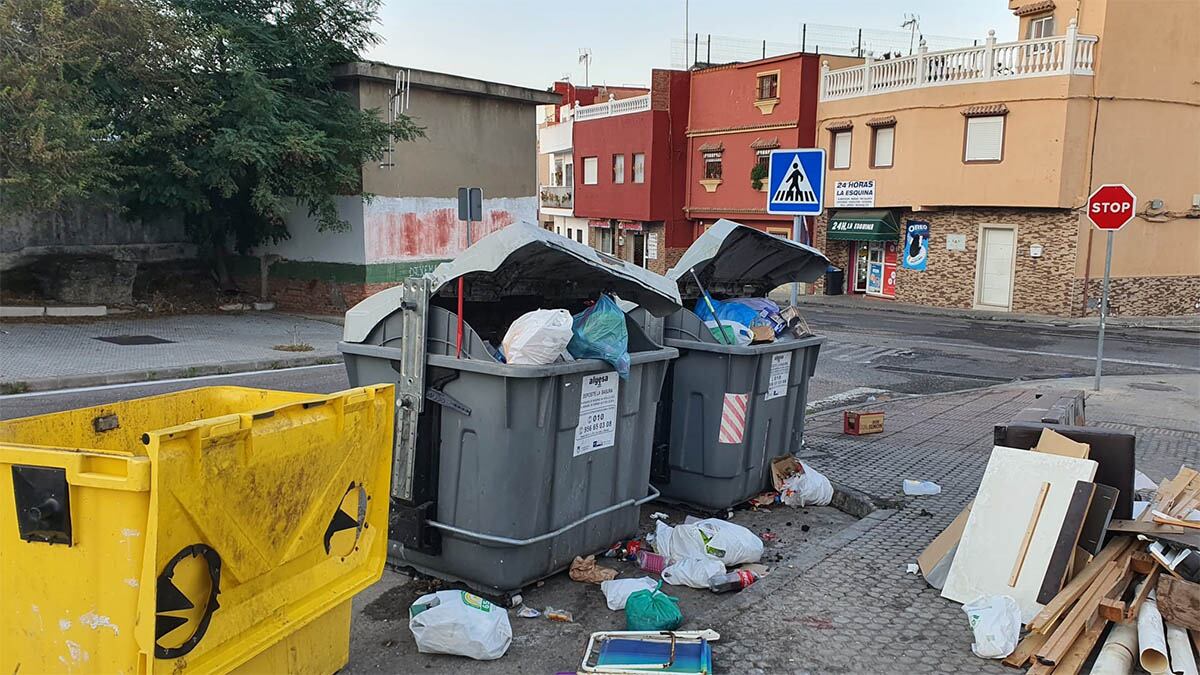 Contenedores de basura en Algeciras