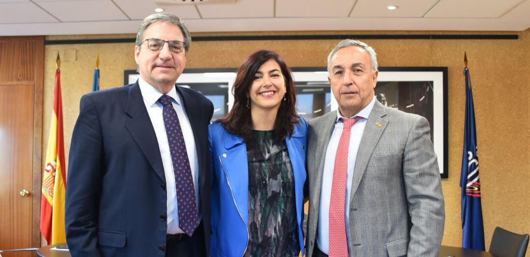 María José Rienda y Alejandro Blanco, durante la reunión que mantuvieron el pasado 14 de febrero